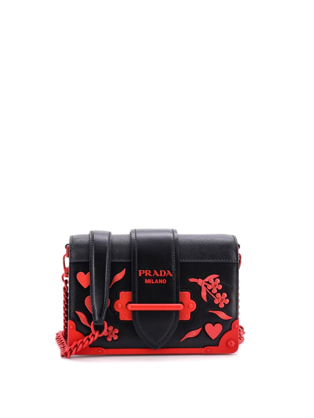 Prada Cahier Crossbody Bag Embellished #373163P20B